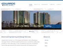 Tablet Screenshot of edwards-electric.com